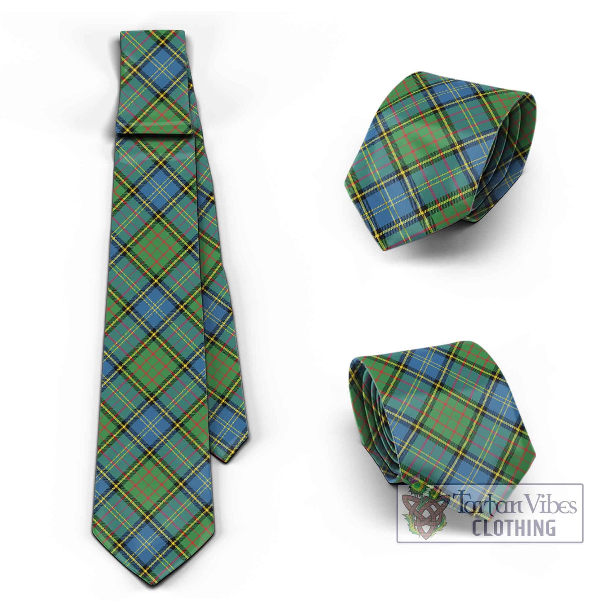 Tartan Vibes Clothing MacMillan Hunting Ancient Tartan Classic Necktie Cross Style