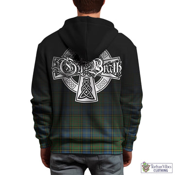 MacMillan Hunting Ancient Tartan Hoodie Featuring Alba Gu Brath Family Crest Celtic Inspired