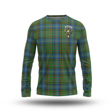 MacMillan Hunting Ancient Tartan Long Sleeve T-Shirt with Family Crest