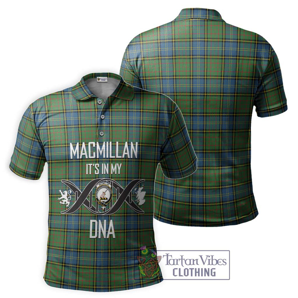 MacMillan Hunting Ancient Tartan Polo Shirt with Family Crest DNA In Me Style - Tartanvibesclothing Shop