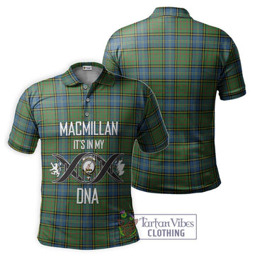 MacMillan Hunting Ancient Tartan Polo Shirt with Family Crest DNA In Me Style