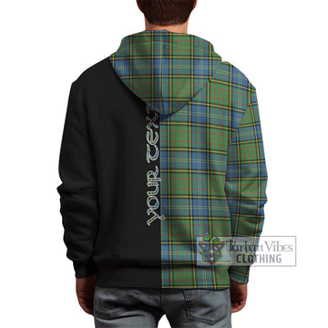 MacMillan Hunting Ancient Tartan Hoodie with Family Crest and Half Of Me Style