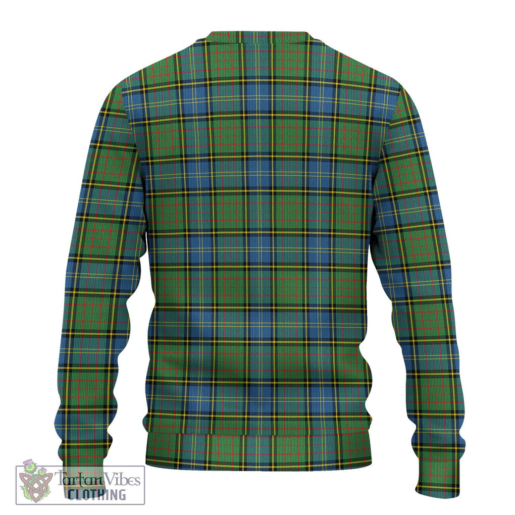 MacMillan Hunting Ancient Tartan Knitted Sweater with Family Crest DNA In Me Style - Tartanvibesclothing Shop