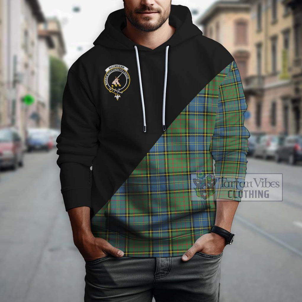 MacMillan Hunting Ancient Tartan Hoodie with Family Crest and Military Logo Style - Tartanvibesclothing Shop