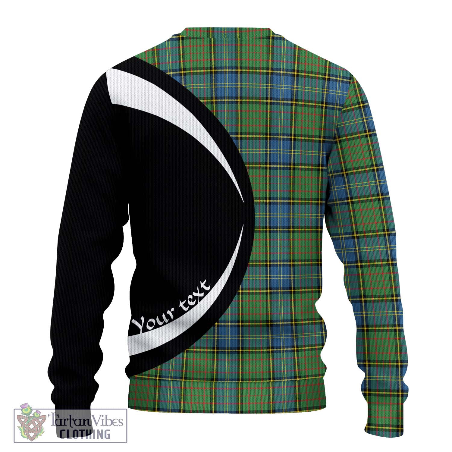 MacMillan Hunting Ancient Tartan Knitted Sweater with Family Crest Circle Style - Tartan Vibes Clothing