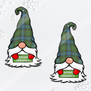 MacMillan Hunting Ancient Gnome Christmas Ornament with His Tartan Christmas Hat