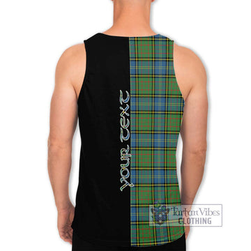 MacMillan Hunting Ancient Tartan Men's Tank Top with Family Crest and Half Of Me Style