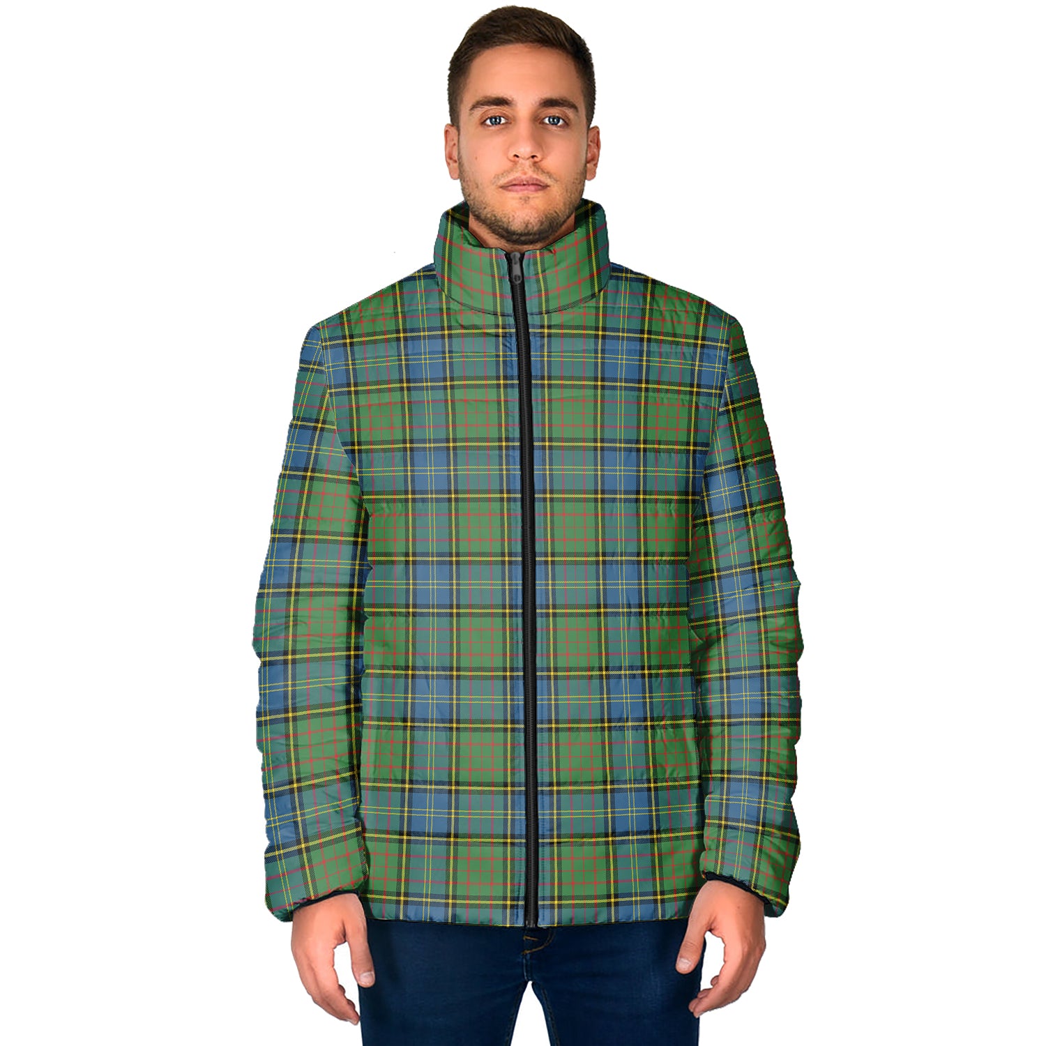 MacMillan Hunting Ancient Tartan Padded Jacket - Tartanvibesclothing