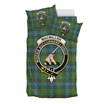 MacMillan Hunting Ancient Tartan Bedding Set with Family Crest