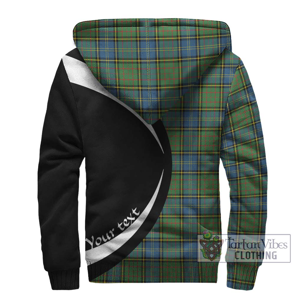 MacMillan Hunting Ancient Tartan Sherpa Hoodie with Family Crest Circle Style - Tartan Vibes Clothing