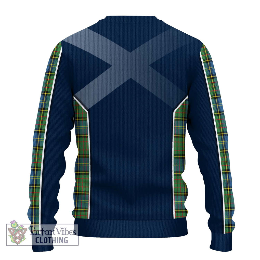 MacMillan Hunting Ancient Tartan Knitted Sweater with Family Crest and Lion Rampant Vibes Sport Style - Tartan Vibes Clothing