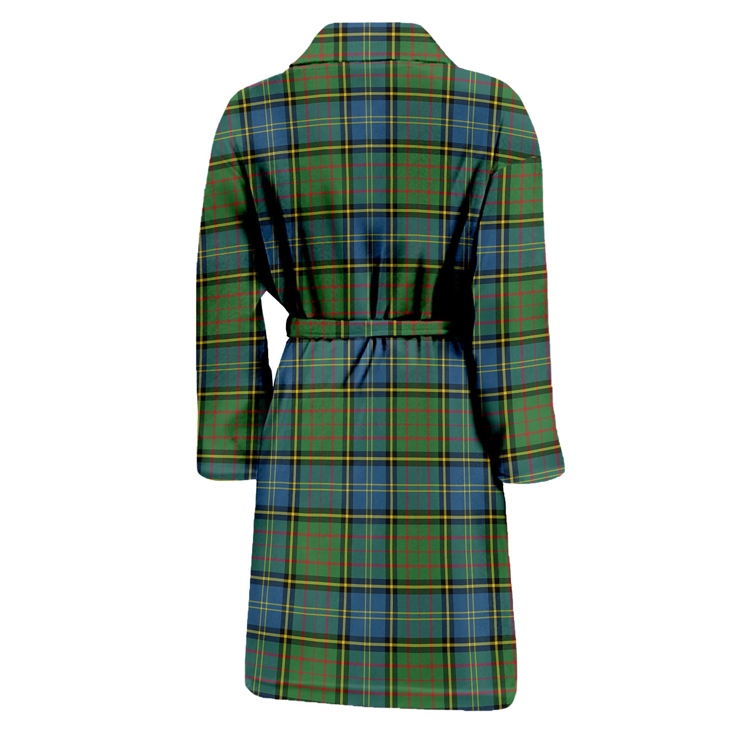 MacMillan Hunting Ancient Tartan Bathrobe with Family Crest - Tartan Vibes Clothing