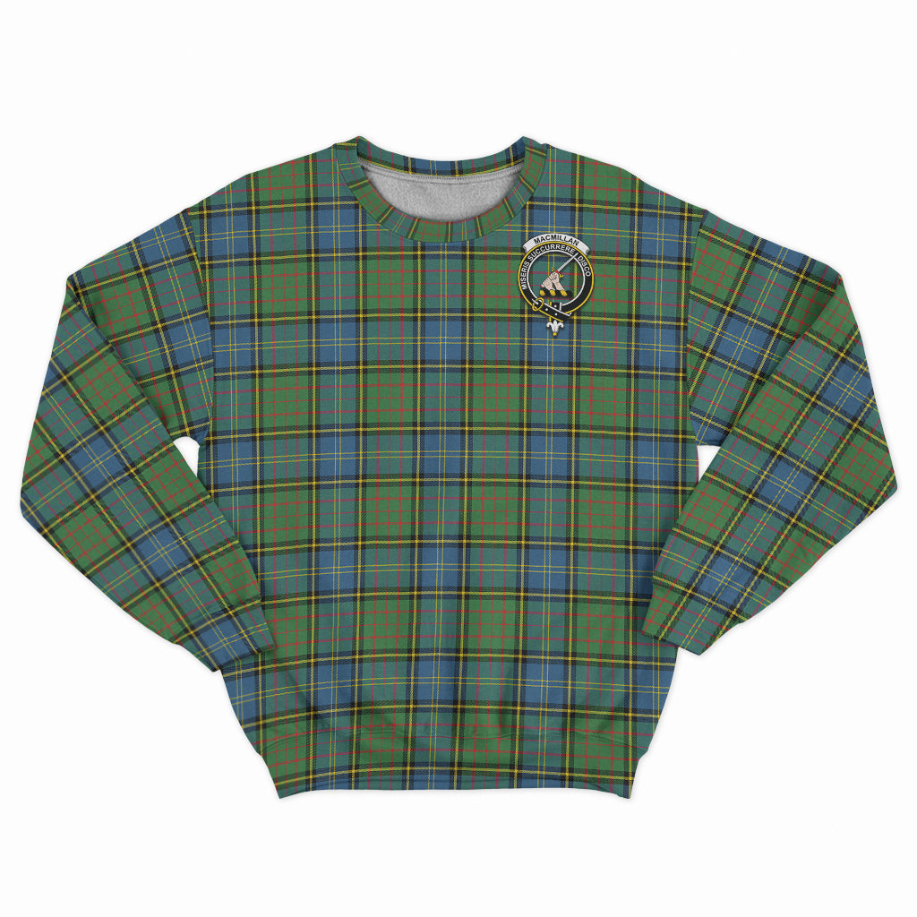 MacMillan Hunting Ancient Tartan Sweatshirt with Family Crest - Tartan Vibes Clothing