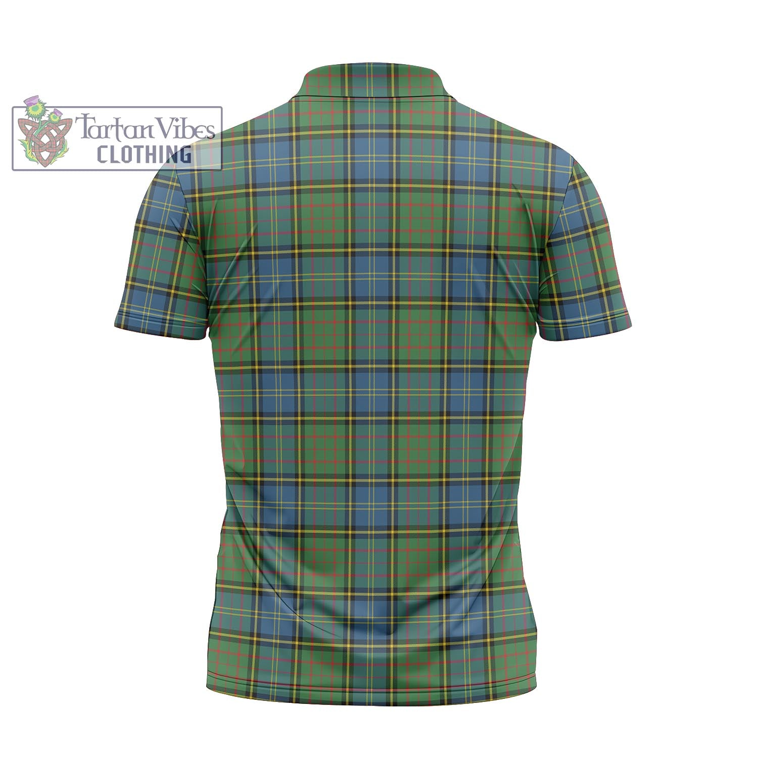 Tartan Vibes Clothing MacMillan Hunting Ancient Tartan Zipper Polo Shirt with Family Crest