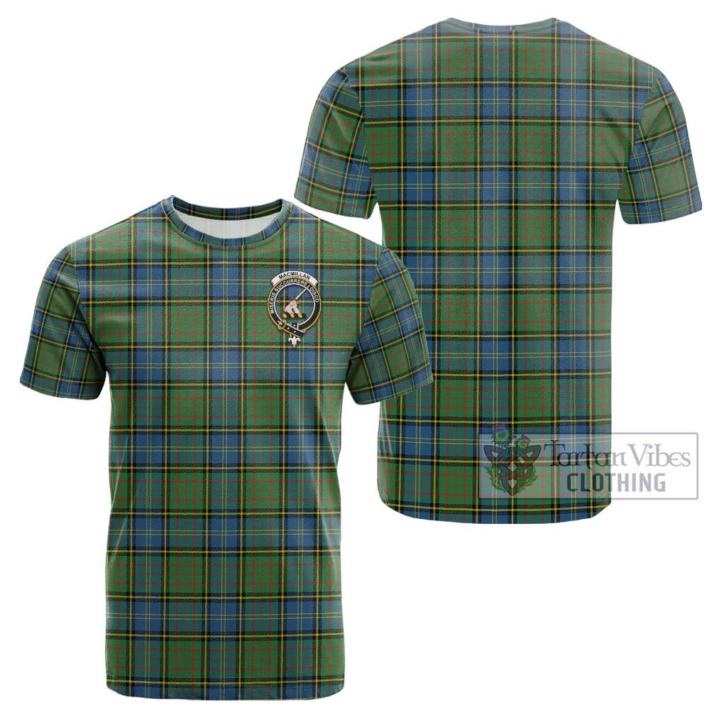 MacMillan Hunting Ancient Tartan Cotton T-Shirt with Family Crest Kid's Shirt - Tartanvibesclothing Shop