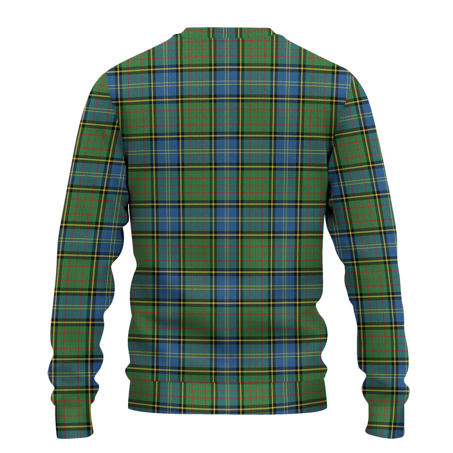 MacMillan Hunting Ancient Tartan Knitted Sweater with Family Crest - Tartanvibesclothing