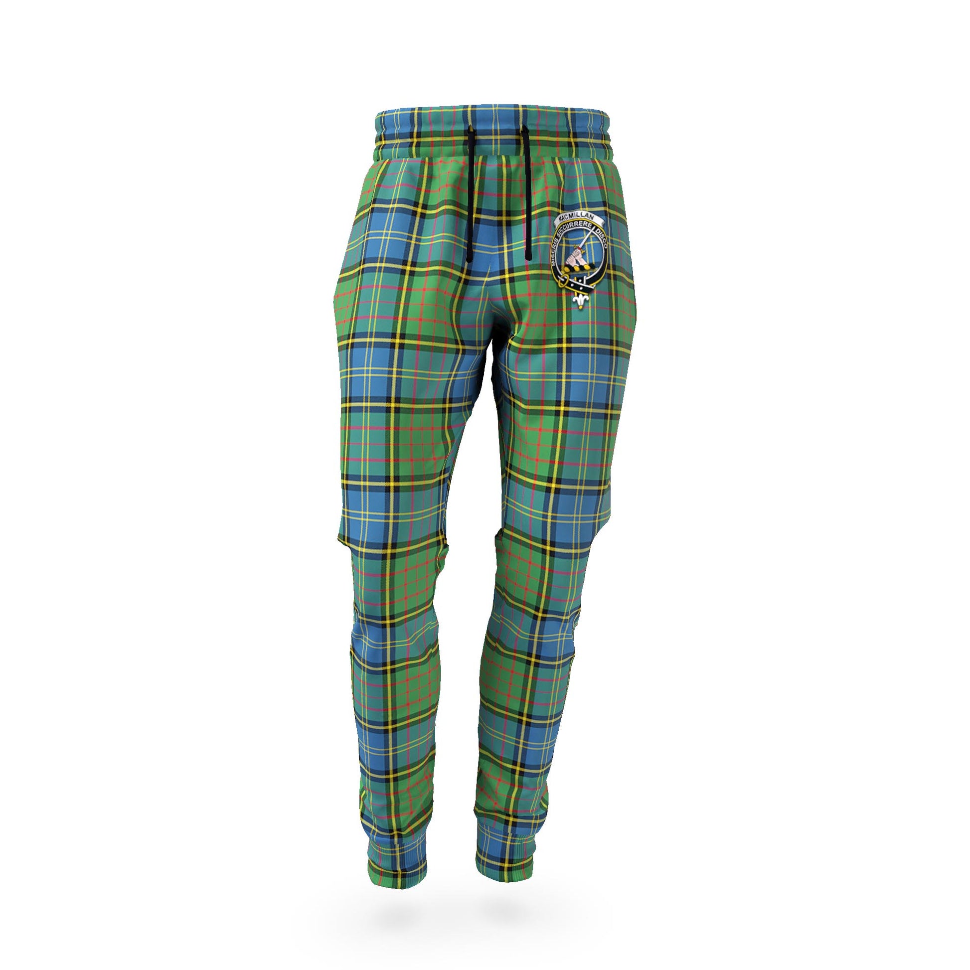 MacMillan Hunting Ancient Tartan Joggers Pants with Family Crest - Tartan Vibes Clothing