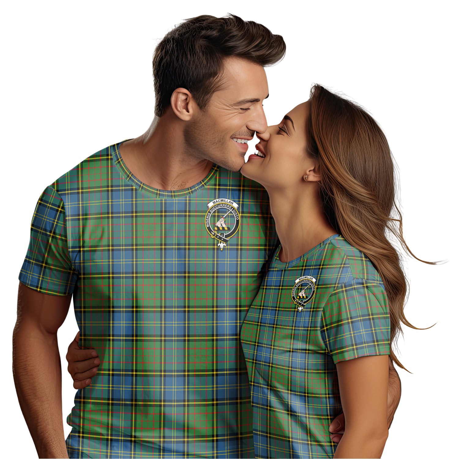 MacMillan Hunting Ancient Tartan T-Shirt with Family Crest - Tartan Vibes Clothing