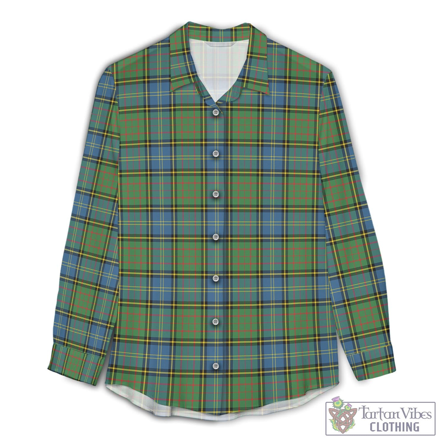 MacMillan Hunting Ancient Tartan Womens Casual Shirt