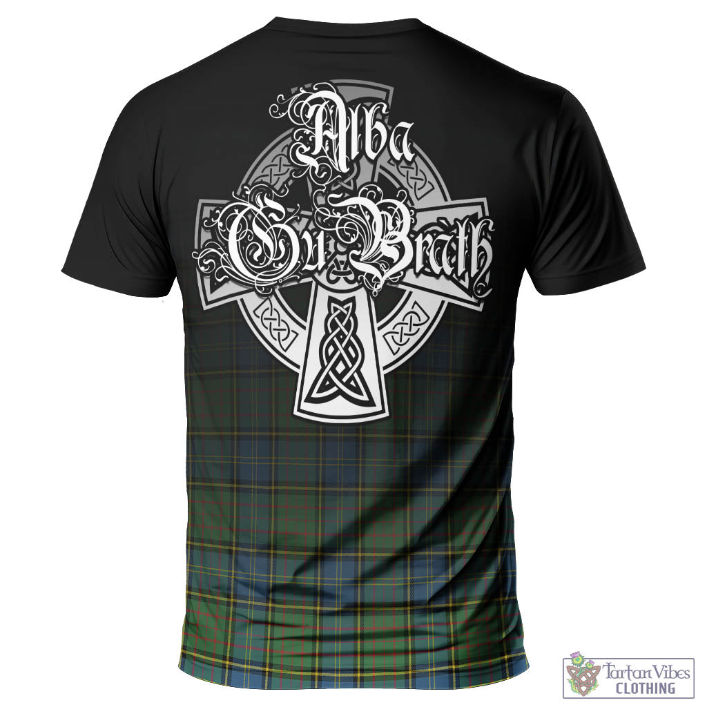 Tartan Vibes Clothing MacMillan Hunting Ancient Tartan T-Shirt Featuring Alba Gu Brath Family Crest Celtic Inspired