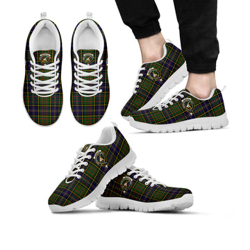 MacMillan Hunting Modern Tartan Sneakers with Family Crest