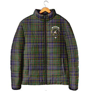 MacMillan Hunting Modern Tartan Padded Jacket with Family Crest