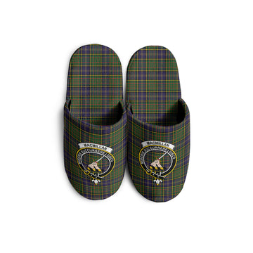 MacMillan Hunting Modern Tartan Home Slippers with Family Crest