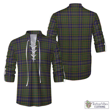 MacMillan Hunting Modern Tartan Men's Scottish Traditional Jacobite Ghillie Kilt Shirt