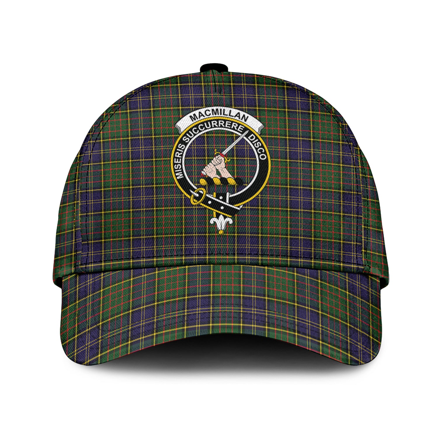 MacMillan Hunting Modern Tartan Classic Cap with Family Crest Classic Cap Universal Fit - Tartan Vibes Clothing