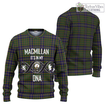 MacMillan Hunting Modern Tartan Ugly Sweater with Family Crest DNA In Me Style