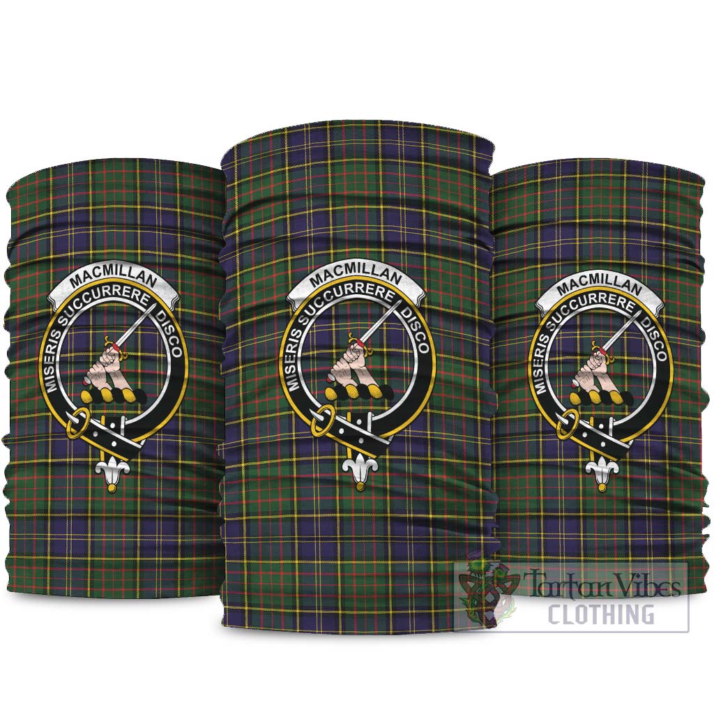 MacMillan Hunting Modern Tartan Neck Gaiters, Tartan Bandanas, Tartan Head Band with Family Crest