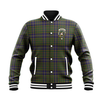 MacMillan Hunting Modern Tartan Baseball Jacket with Family Crest