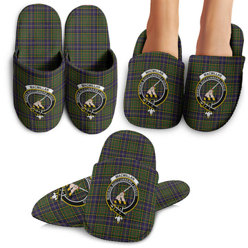 MacMillan Hunting Modern Tartan Home Slippers with Family Crest