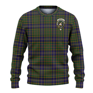 MacMillan Hunting Modern Tartan Ugly Sweater with Family Crest