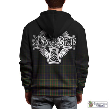 MacMillan Hunting Modern Tartan Hoodie Featuring Alba Gu Brath Family Crest Celtic Inspired