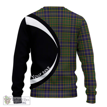 MacMillan Hunting Modern Tartan Ugly Sweater with Family Crest Circle Style