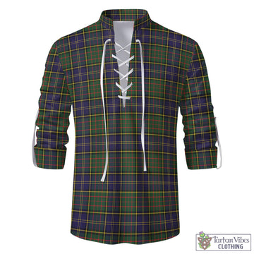 MacMillan Hunting Modern Tartan Men's Scottish Traditional Jacobite Ghillie Kilt Shirt