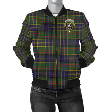 MacMillan Hunting Modern Tartan Bomber Jacket with Family Crest