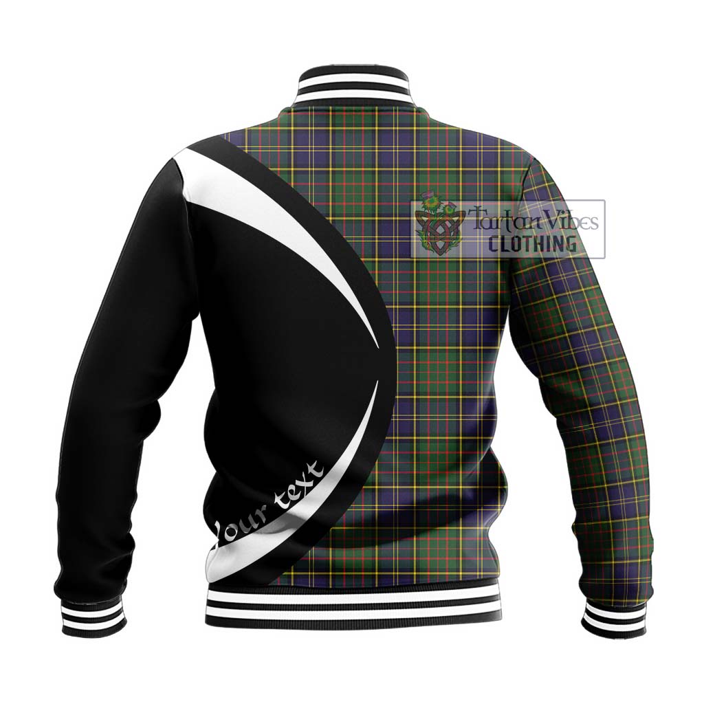 MacMillan Hunting Modern Tartan Baseball Jacket with Family Crest Circle Style - Tartan Vibes Clothing