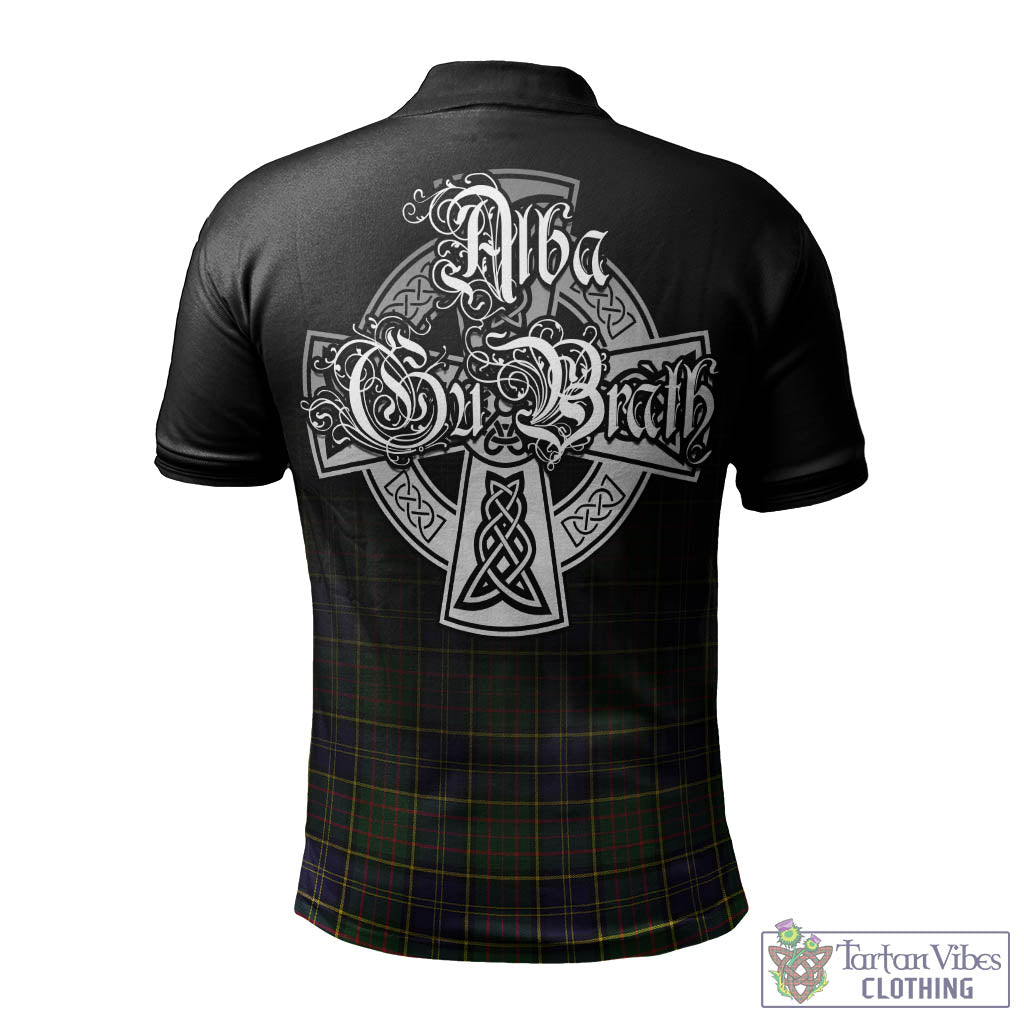 Tartan Vibes Clothing MacMillan Hunting Modern Tartan Polo Shirt Featuring Alba Gu Brath Family Crest Celtic Inspired