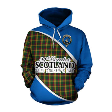 MacMillan (McMillan) Family Crest Tartan Cotton Hoodie Celebrate Saint Andrew's Day in Style