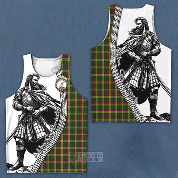 MacMillan (McMillan) Tartan Clan Crest Men's Tank Top with Highlander Warrior Celtic Style