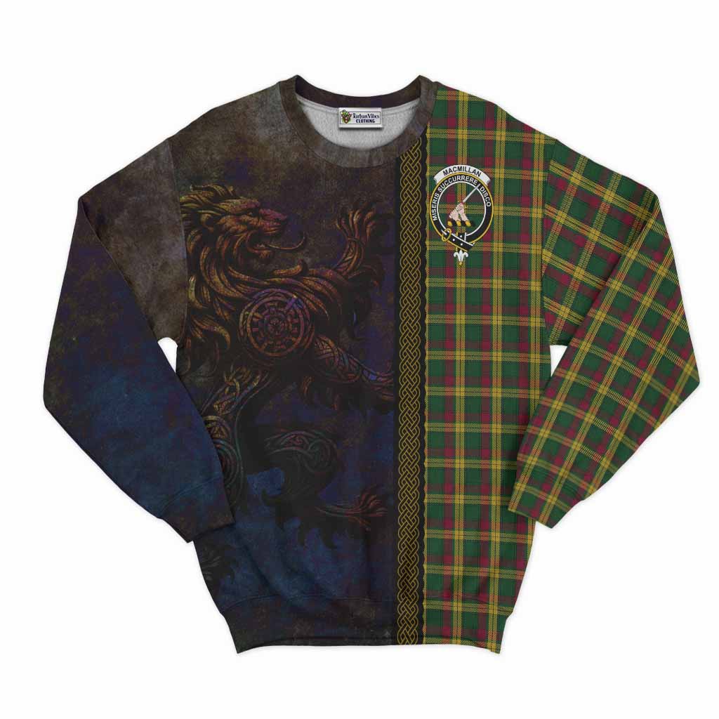 MacMillan (McMillan) Tartan Family Crest Sweatshirt Alba Gu Brath Be Brave Lion Ancient Style Unisex - Tartan Vibes Clothing