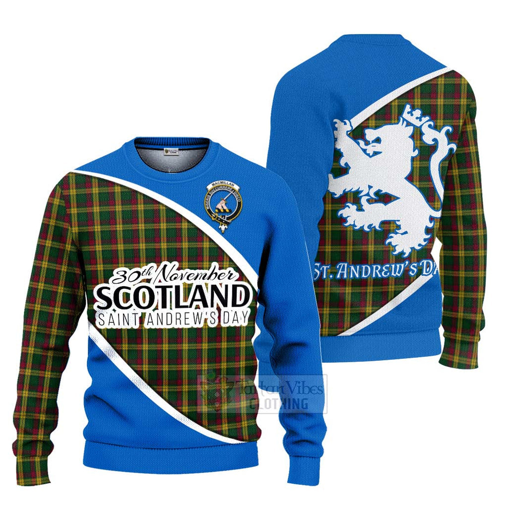 Tartan Vibes Clothing MacMillan (McMillan) Family Crest Tartan Knitted Sweater Celebrate Saint Andrew's Day in Style