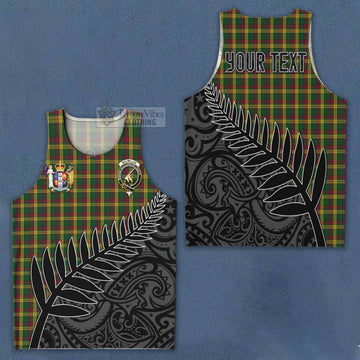 MacMillan (McMillan) Crest Tartan Men's Tank Top with New Zealand Silver Fern Half Style