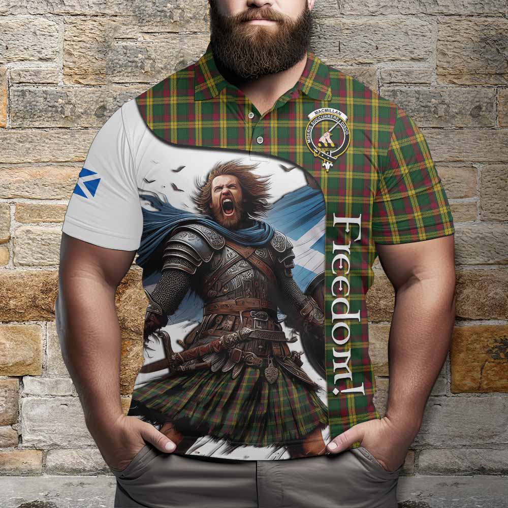 Tartan Vibes Clothing MacMillan (McMillan) Crest Tartan Polo Shirt Inspired by the Freedom of Scottish Warrior