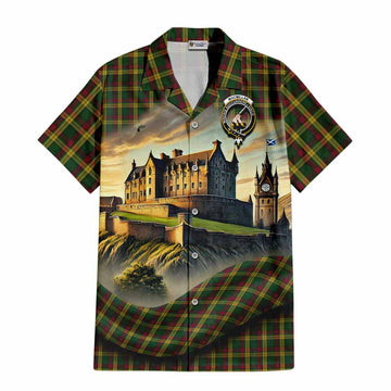 MacMillan (McMillan) Tartan Family Crest Hawaiian Shirt with Scottish Ancient Castle Style Kid - Tartan Vibes Clothing