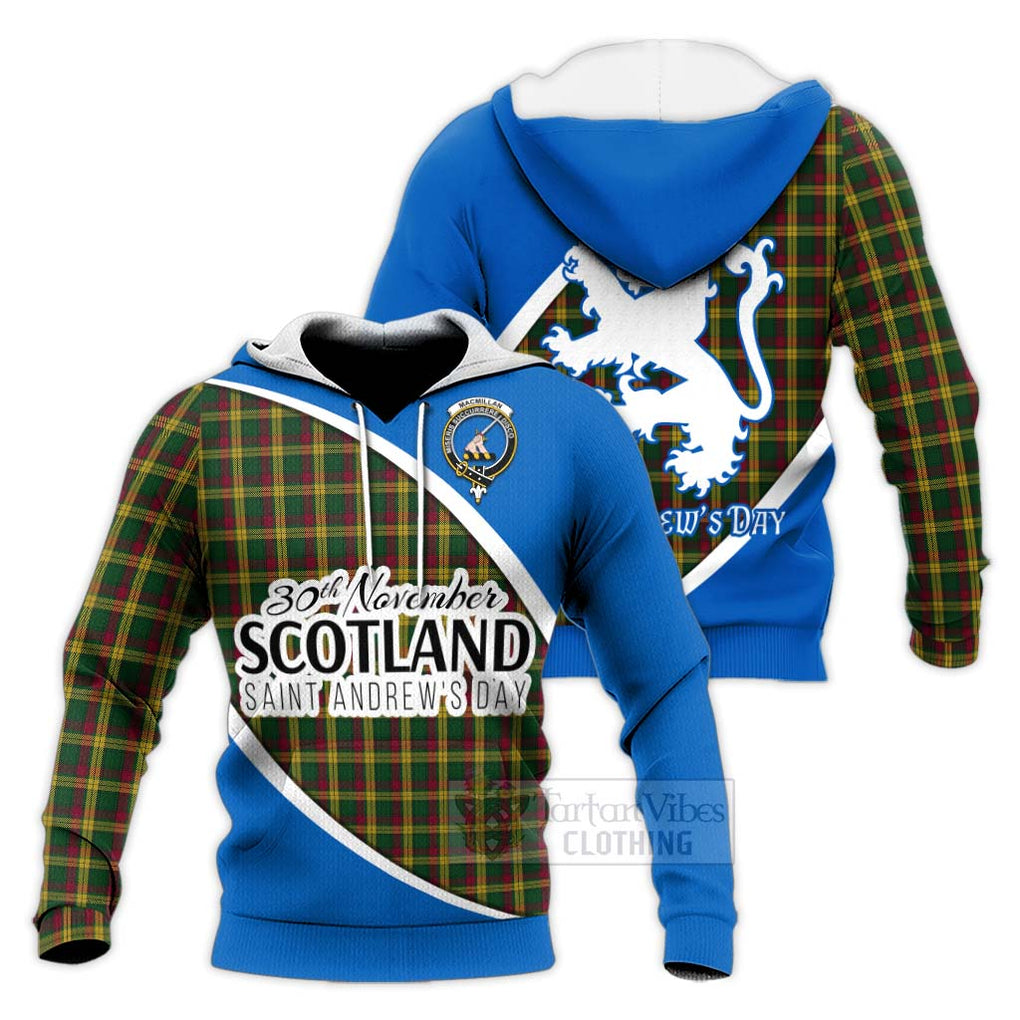 Tartan Vibes Clothing MacMillan (McMillan) Family Crest Tartan Knitted Hoodie Celebrate Saint Andrew's Day in Style