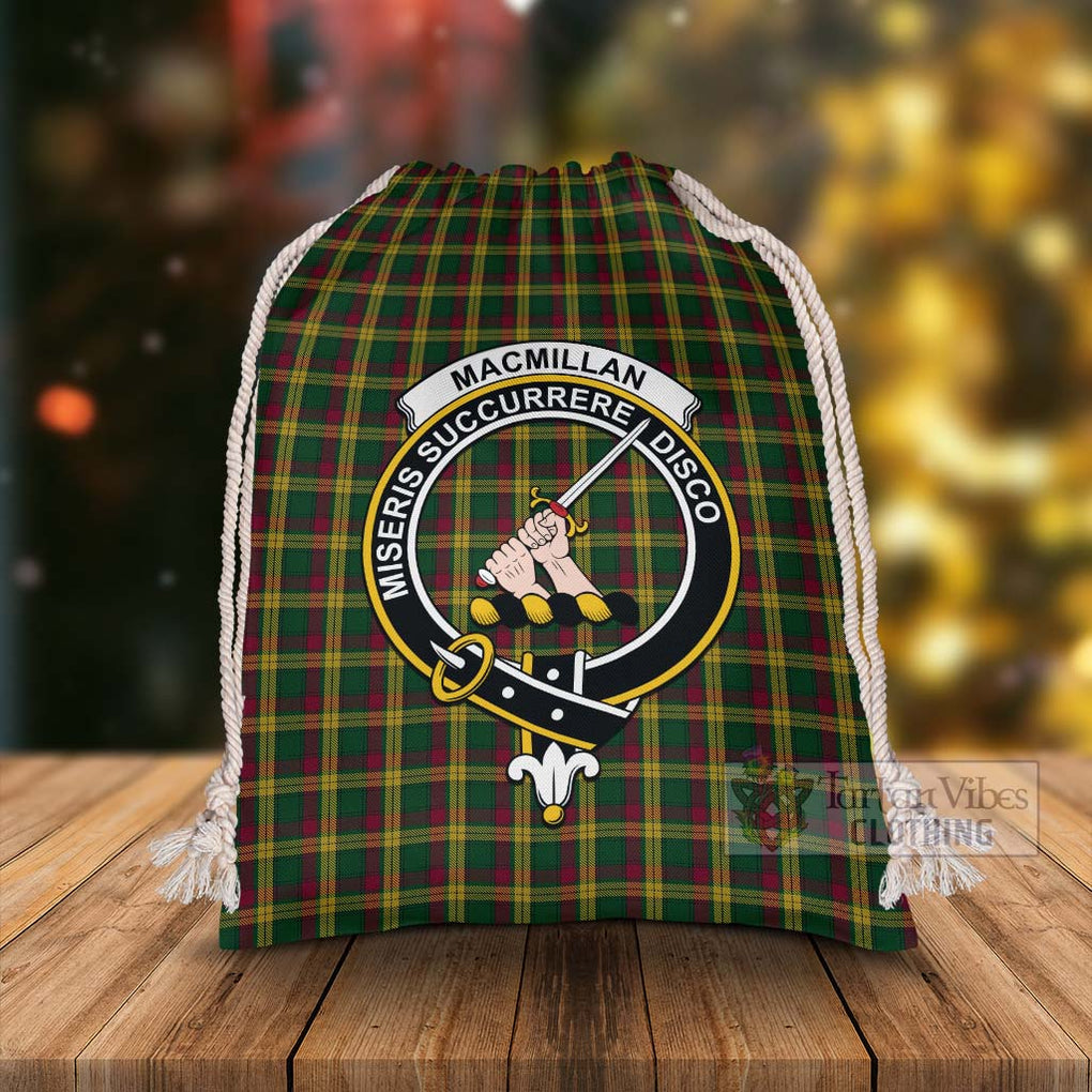 Tartan Vibes Clothing MacMillan (McMillan) Tartan Christmas Santa's Bag with Family Crest