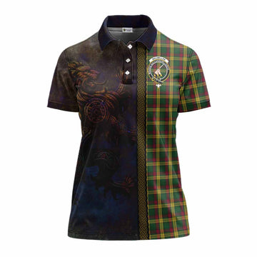 MacMillan (McMillan) Tartan Family Crest Women's Polo Shirt Alba Gu Brath Be Brave Lion Ancient Style Women - Tartan Vibes Clothing